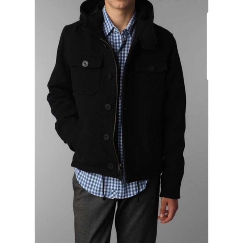 Spiewak Barrow CPO Wool Coat Jacket Small
